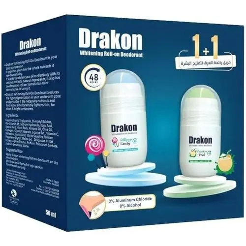 [koz1366] Drakon Roll-On Deodorant Lollipop Candy + Passion Peak 50ml (1+1)