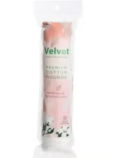 [koz1400] VELVET Makeup Cotton Rounds Pads