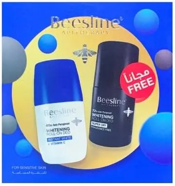 [koz1421] Beesline Whitening Roll On Deo INSTANT WHITE + VIT. C + Roll On Deo Super Dry -Frag Free Promo Pack 