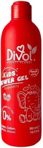 [koz1495] Divol Strawberry Kids Shower Gel 300ml