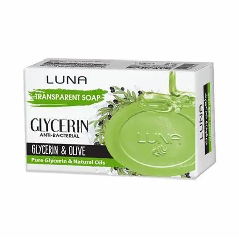 [koz1619] Luna Transparent Soap Glycerin Anti-Bacterial Glycerin & Olive