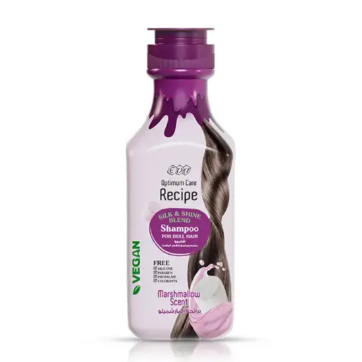 [koz1638] Eva Optimum Care Recipe Silk & Shine Blend Shampoo Marshmallow Scent 350 Ml