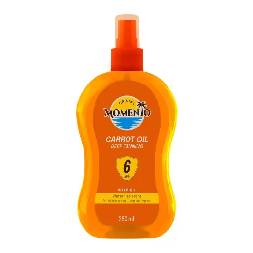 [koz1753] كريستال مومنتو كاريت اويل تانينج اس بى اف6  250 مل(1049