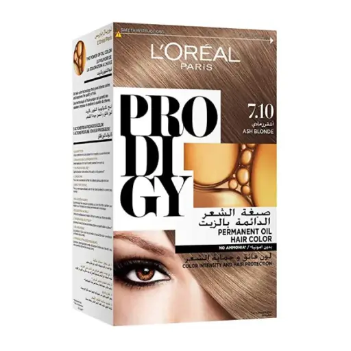 [koz1829] L'Oreal Paris Prodigy Excellence Creme Permanent Oil Hair Color 7.1 Ash Blonde