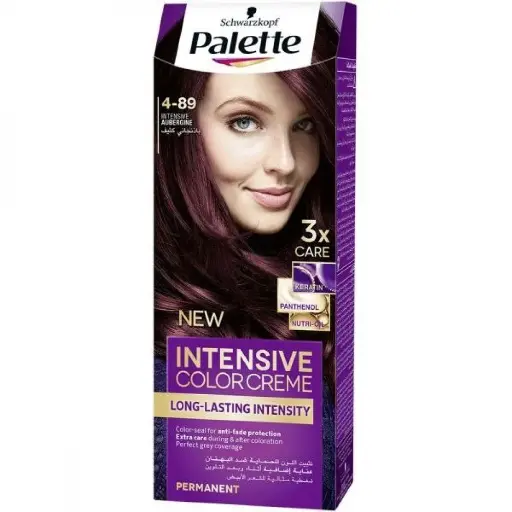 [koz1836] Palette Permanent Cream Hair Dye - Intensive Aubergine 4-89
