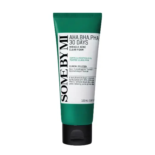 [koz2178] SOME BY MI AHA-BHA-PHA 30 DAYS MIRACLE ACNE CLEAR FOAM 100ml 