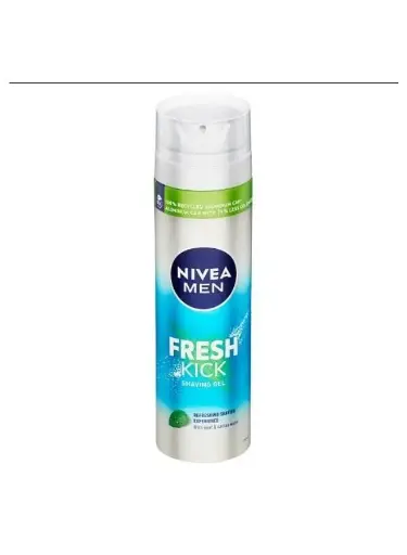 [koz2232] NIVEA Men Fresh & Cool Kick Shaving Gel 200ml