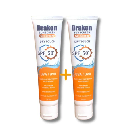 [koz2309] Drakon Sunscreen Gel-Cream Dry Touch SPF 50 (60gm 1+1 Offer)