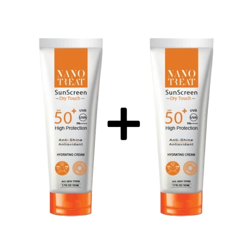 [koz2411] Nano Treat Sunscreen SPF 50+ Dry Touch (50ml x 2) Offer