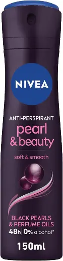 [koz2566] NIVEA Women Pearl & Beauty Black Pearl & Perfume Oils Antiperspirant Spray 150ml