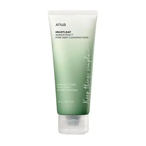 [koz2640] ANUA FACE WASH  HEARTLEAF  QUERCETINOL PORE DEEP CLEANSING FOAM-150ML 