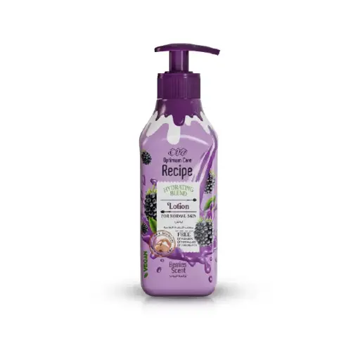 [koz2779] Eva Cosmetics Optimum Care Recipe Hydrating Blend Lotion For Normal Skin - Berries Scent 370 ml