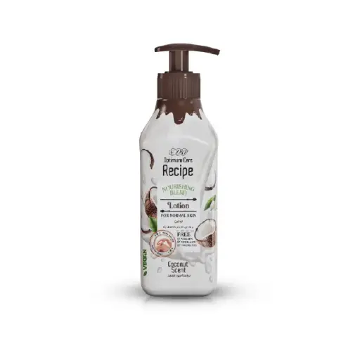 [koz2780] Eva Optimum Care Recipe Nourishing Blend Lotion For Normal Skin - Coconut Scent 370 Ml