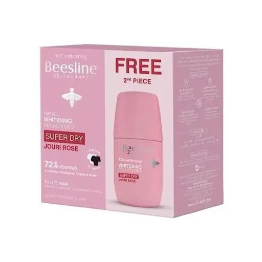 [koz2850] Beesline Whitening Roll On Deodorant Jouri Rose 1+1 Free Offer - 50ml