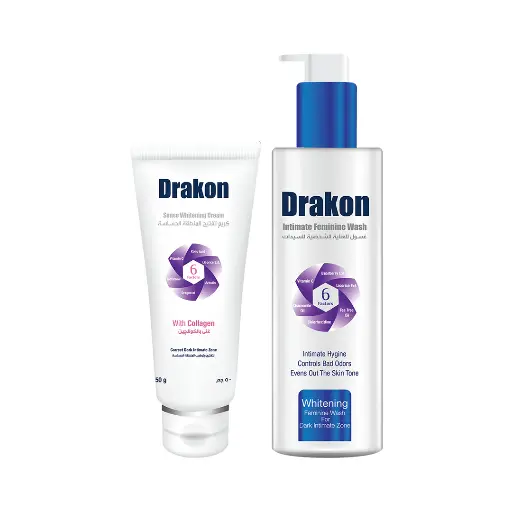 [koz2853] Drakon Whitening Intimate Zone Routine (wash 200ml + cream 50ml)