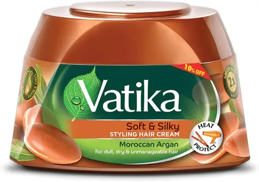 [koz2957] Vatika Naturals Moroccan Argan Styling Hair Cream (65mL)