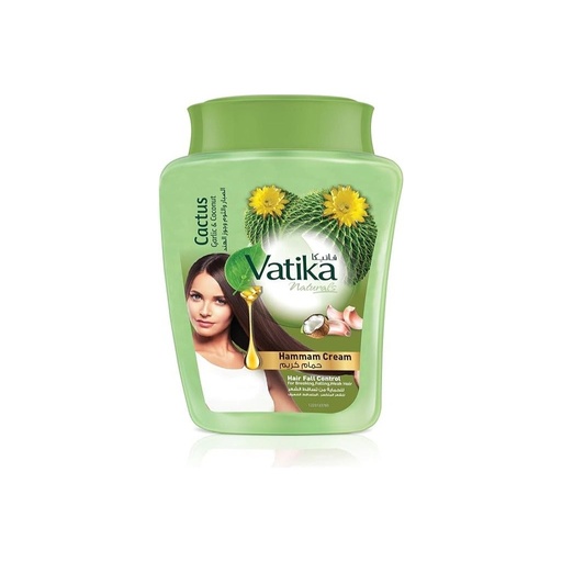 [koz3007] Vatika Naturals Hair Fall Control Cream with Garlic, Cactus, and Coconut Extracts (900g)