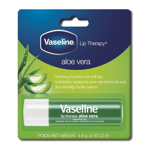 [koz3087] Vaseline Lip Therapy Aloe Vera, 4.8 gm