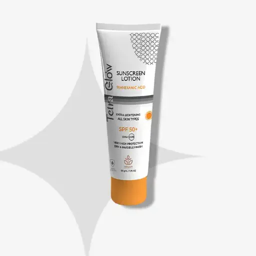 [koz3225] Tetra Glow Sunscreen SPF 50 + Extra Lightening Lotion 50 Gm