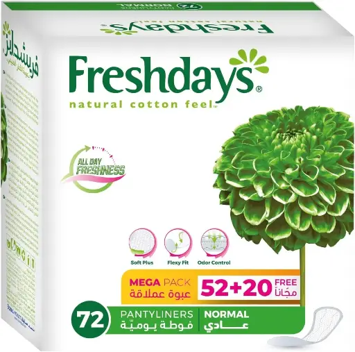 [koz3824] Freshdays Normal Panty Liners 72 Pads