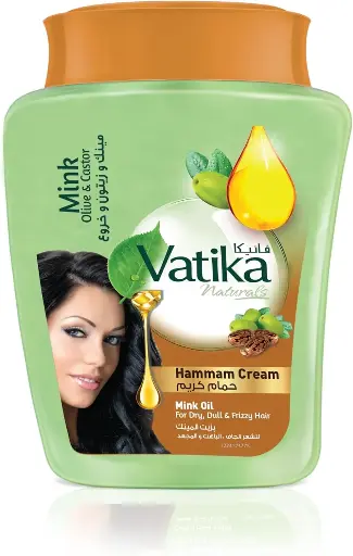 [koz3835] Vatika Naturals Moisturizing Hair Cream with Mink Oil and Pro-Vitamin B5 225gm