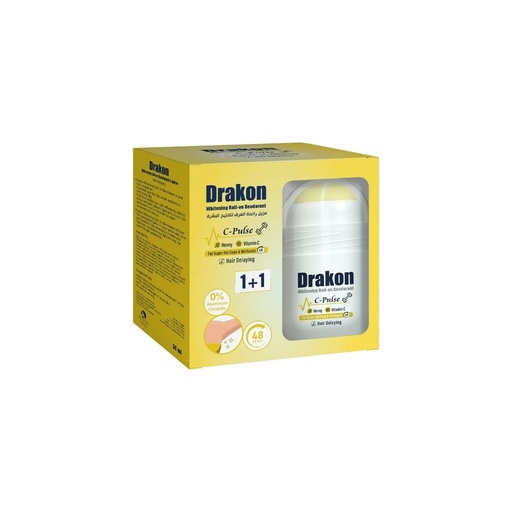 [koz3910] Drakon Whitening Roll-On Deodorant – C-Pulse 50 ml × 2 (1+1 Offer)