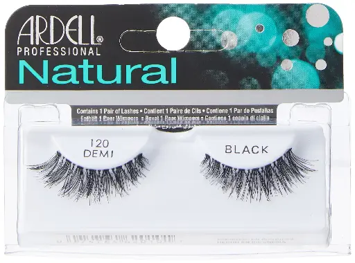 [koz1328] Ardell Natural Lashes 120 Demi Black